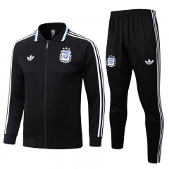26-27 Argentina Black Thailand Soccer Jacket Uniform-815