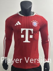 Player Version 26-27 Bayern München Home Red LS Thailand Soccer Jersey AAA-0871