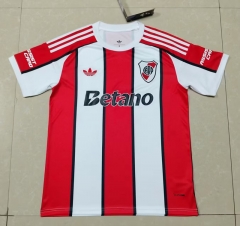 (S-4XL) 26-27 River Plate Away Red&White Thailand Soccer Jersey AAA-2483