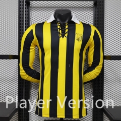Player Version 26-27 Al Ittihad Saudi Yellow&Black LS Thailand Soccer Jersey AAA-3596