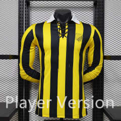 Player Version 26-27 Al Ittihad Saudi Yellow&Black LS Thailand Soccer Jersey AAA-3596