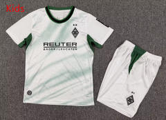 2026-2027 Borussia Mönchengladbach Home White Kids/Youth Soccer Uniform-7809