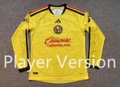 (S-4XL) Player Version 26-27 Club America Yellow LS Thailand Soccer Jersey AAA-5492