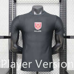 (S-3XL) Player Version 26-27 Retro Casual Version West Ham United Black Thailand Soccer Jersey AAA-888