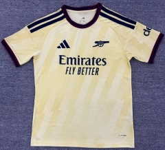 (S-4XL) 26-27 Arsenal 2nd Away Yellow Thailand Soccer Jersey AAA