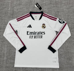 26-27 Real Madrid Home White LS Thailand Soccer Jersey AAA-4506