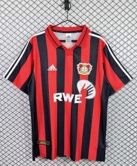 Retro Version 01-02 Bayer 04 Leverkusen Home Red&Black Thailand Soccer Jersey AAA-3257
