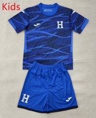26-27 Honduras 4th Away Blue Kids/Youth Soccer Uniform-AY