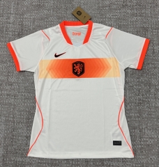 2026 Netherlands Away White Women Thailand Soccer Jersey AAA-4506
