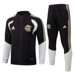 26-27 Flamengo Dark Brown Thailand Soccer Jacket Uniform-815