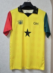 26-27 Ghana Yellow Thailand Soccer Jersey AAA-4728