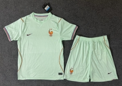 26-27 Correct Version France Away Green Soccer Uniform-6748