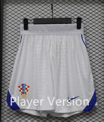 (S-3XL) Player Version 26-27 Croatia Home White Thailand Soccer Shorts-888