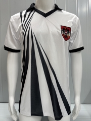 Retro Version 90-91 Austria Home White&Black Thailand Soccer Jersey AAA-503