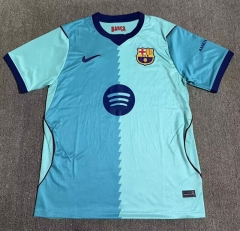(S-4XL) 26-27 Barcelona 2nd Away Blue Thailand Soccer Jersey AAA-7369