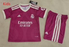 26-27 Real Madrid 2nd Away Red Kids/Youth Soccer Uniform-507