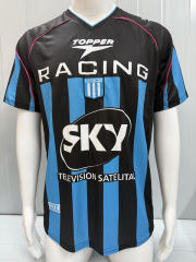 Retro Version 01-02 Racing Club de Avellaneda Away Blue&Black Thailand Soccer Jersey AAA-503