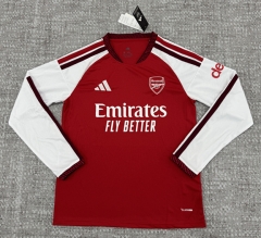 (S-5XL) 26-27 Arsenal Home Red LS Thailand Soccer Jersey AAA-4506
