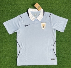 (S-4XL) 26-27 Uruguay Home Light Blue Thailand Soccer Jersey AAA-403