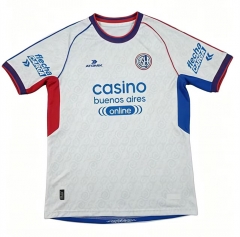 (S-4XL) 26-27 San Lorenzo Away White Thailand Soccer Jersey AAA-417