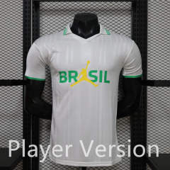 (S-3XL) Player Version 26-27 Jordan Special Version Brazil White Thailand Soccer Jersey AAA-888