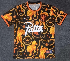 26-27 Netherlands Orange&Black Thailand Soccer Training Jersey-2483