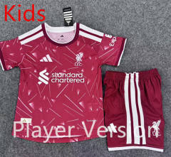 Player Version 26-27 Liverpool Home Red Kids/Youth Soccer Uniform-9527