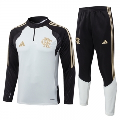 26-27 Flamengo Beige Thailand Soccer Tracksuit-815