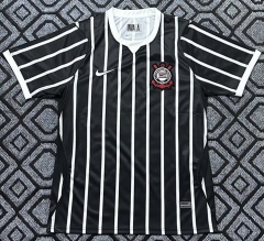 (S-4XL) 26-27 Corinthians Away Black Thailand Soccer Jersey AAA