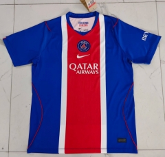 (S-4XL) 26-27 Paris Home Blue Thailand Soccer Jersey AAA