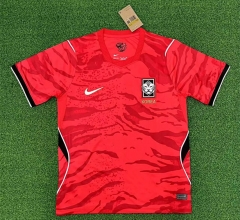 (S-4XL) 26-27 Korea Republic Home Red Thailand Soccer Jersey AAA-403