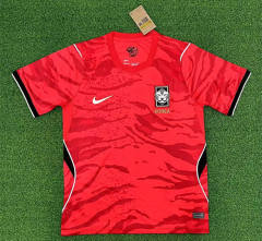 (S-4XL) 26-27 Korea Republic Home Red Thailand Soccer Jersey AAA-403