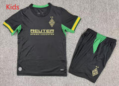 2026-2027 Borussia Mönchengladbach Away Black Kids/Youth Soccer Uniform-7809