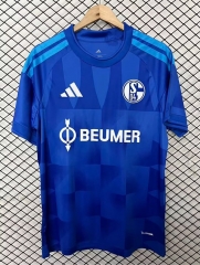 (S-4XL) 26-27 Schalke 04 Home Blue Thailand Soccer Jersey AAA-2044