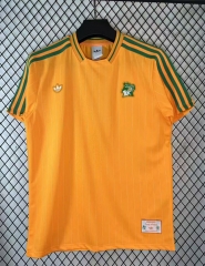 (S-4XL) 26-27 Cote d'Ivoire Orange Thailand Soccer Jersey AAA-2483