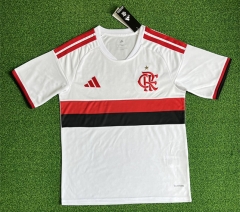 (S-4XL) 26-27 Flamengo Away White Thailand Soccer Jersey AAA-403