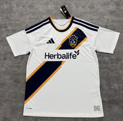 (S-4XL) With Stars 26-27 Los Angeles Galaxy Home White Thailand Soccer Jersey AAA-4506