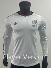 Player Version 26-27 Mexico Away White LS Thailand Soccer Jersey AAA-0871