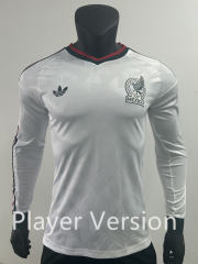 Player Version 26-27 Mexico Away White LS Thailand Soccer Jersey AAA-0871