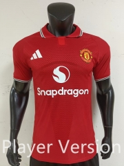 Player Version 26-27 Manchester United Home Red Thailand Soccer Jersey AAA-0871