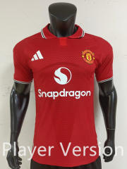 Player Version 26-27 Manchester United Home Red Thailand Soccer Jersey AAA-0871