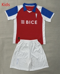 26-27 CD Universidad Católica Away Red Kids/Youth Soccer Uniform-AY