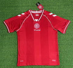 (S-4XL) 26-27 Denmark Home Red Thailand Soccer Jersey AAA-403