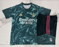 26-27 Real Madrid Dark Green Inkjet Thailand Soccer Tracksuit-815