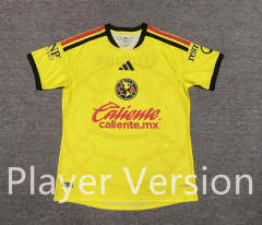 (S-4XL) Player Version 26-27 Club América Home Yellow Thailand Soccer Jersey AAA-5492