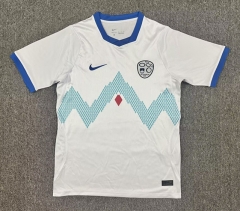 (S-4XL) 26-27 Slovenia Away White Thailand Soccer Jersey AAA-512