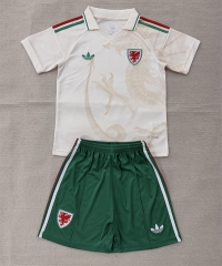 26-27 Wales Away Beige Soccer Uniform-AY
