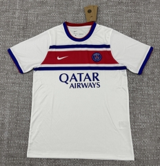 (S-4XL) 26-27 Paris SG White Thailand Training Soccer Jersey AAA-4506