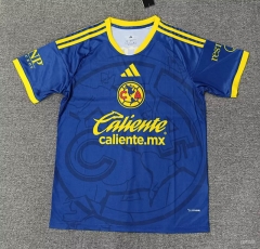 (S-6XL) 26-27 Club América Blue Thailand Soccer Jersey AAA-5378