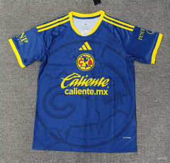 (S-6XL) 26-27 Club América Blue Thailand Soccer Jersey AAA-5378